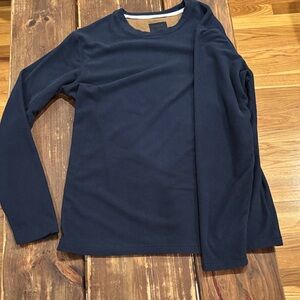 Nomad Navy Ribbed Top with Mustard Lining